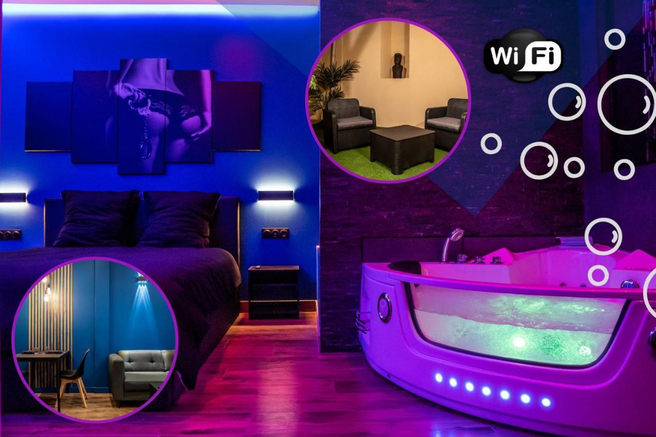 Appartement Blue Night - Jacuzzi - Bord De Seine à Corbeil-Essonnes Extérieur photo